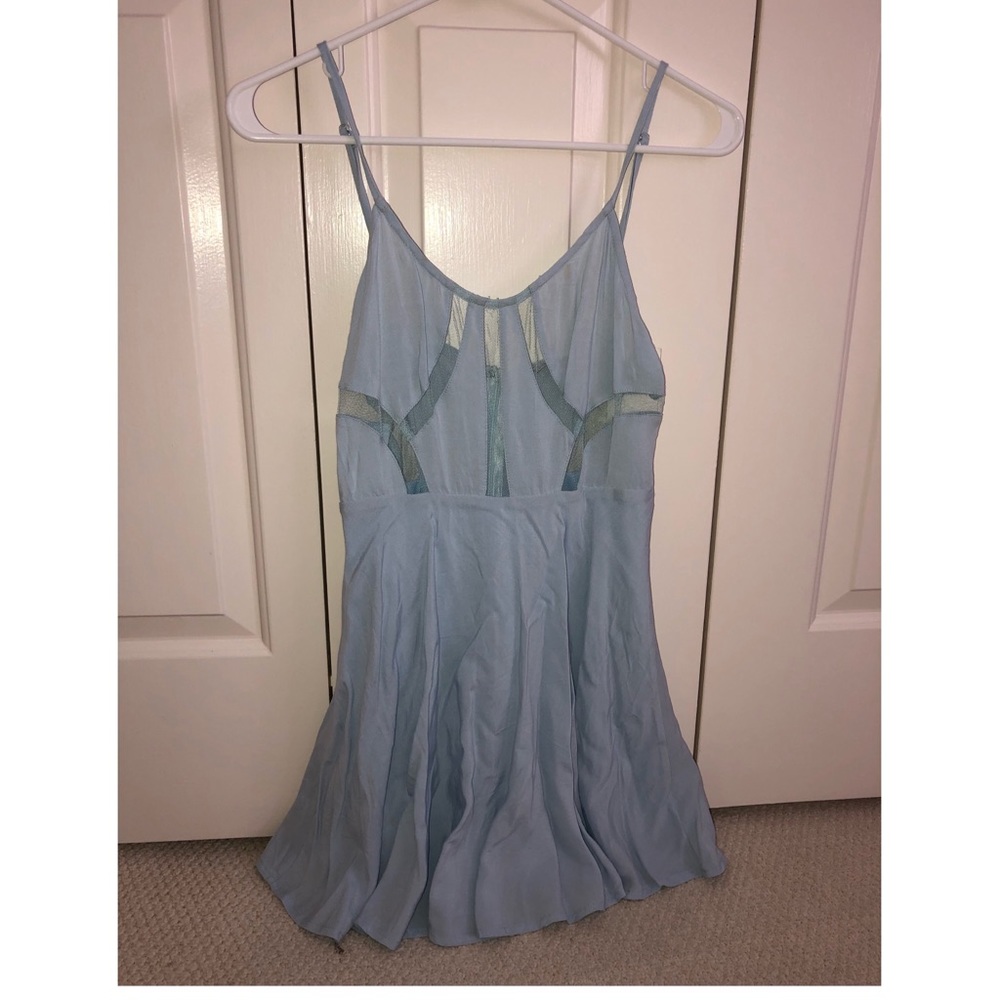 Light blue mini dress
